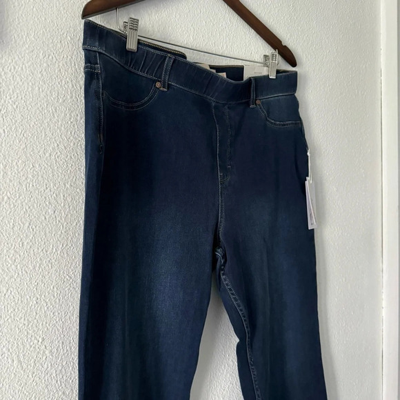 Ultimate Denim Pull On Bootcut Soft Surroundings Tidal Blue Wash XL 18 NEW - Picture 3 of 16